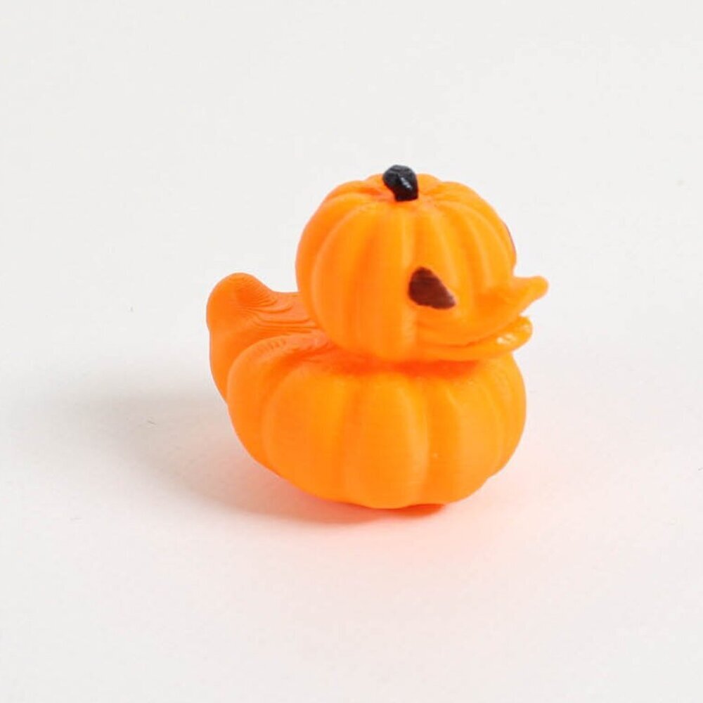 Cute Pumpkin Jeep Duck | 3D Printed Plastic Duck for Jeep Ducking